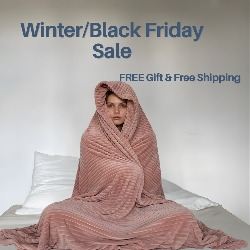 Cloud-Soft Striped Blanket