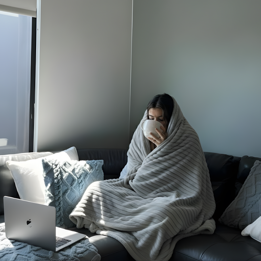Cloud-Soft Striped Blanket