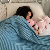 Cloud-Soft Striped Blanket