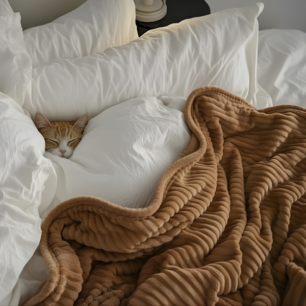 Cloud-Soft Striped Blanket