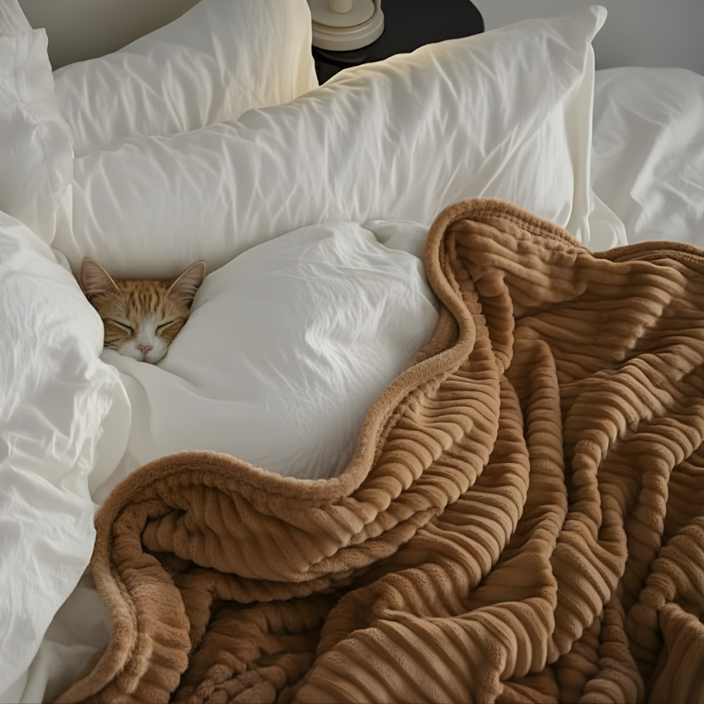 Cloud-Soft Striped Blanket